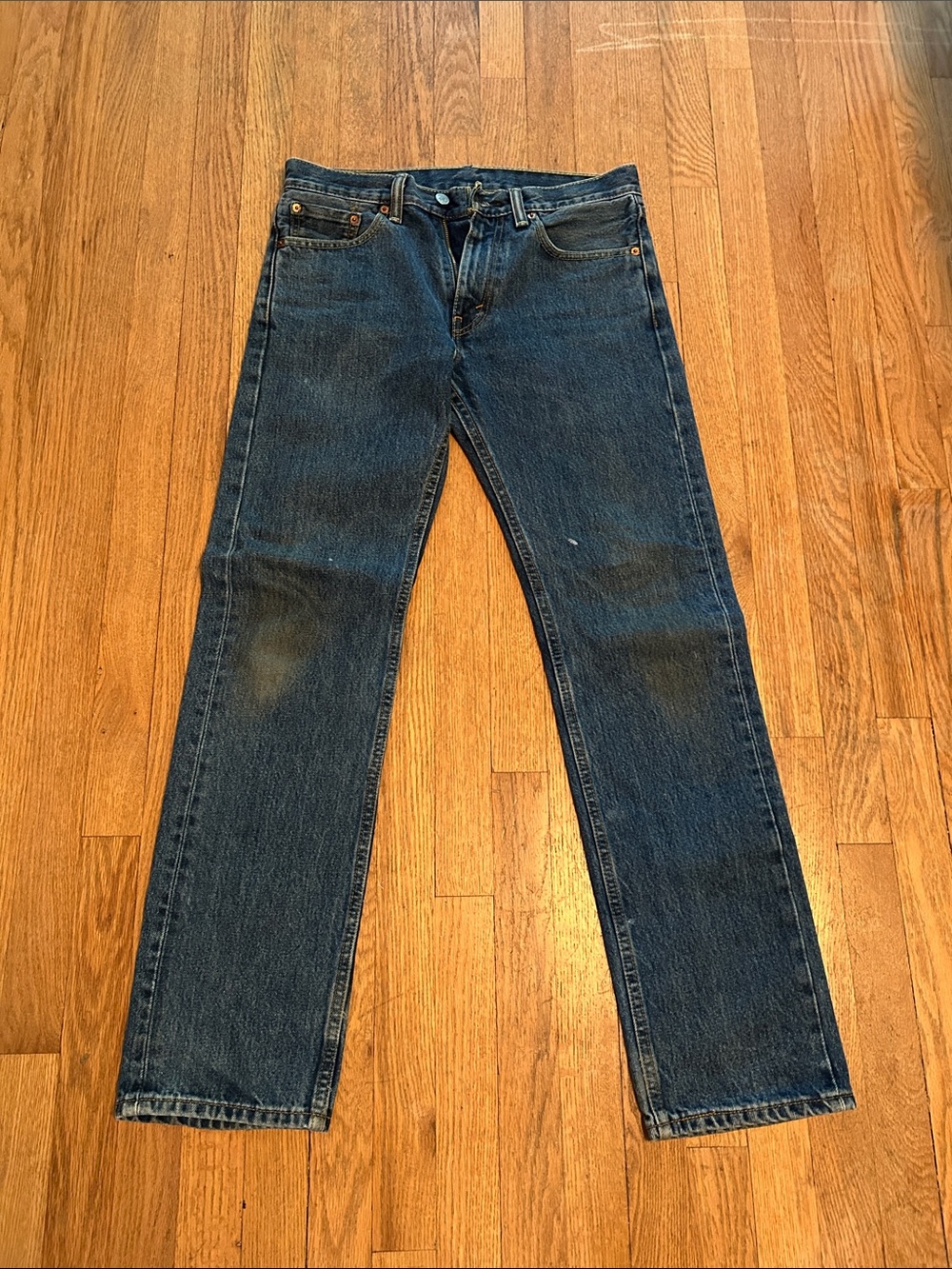 Levi's 505 Dark Blue Straight Jeans